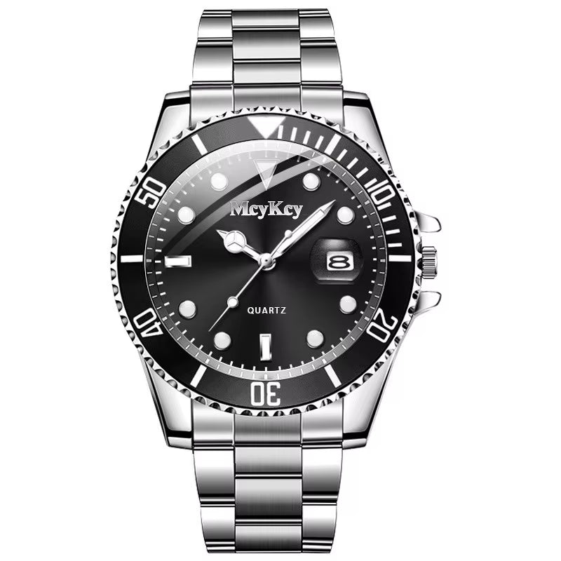 Fashion Men Business Watches Stainless Steel Band Men Calendar Quartz Watch Casual Clock Sports Wristwatch Reloj Hombre